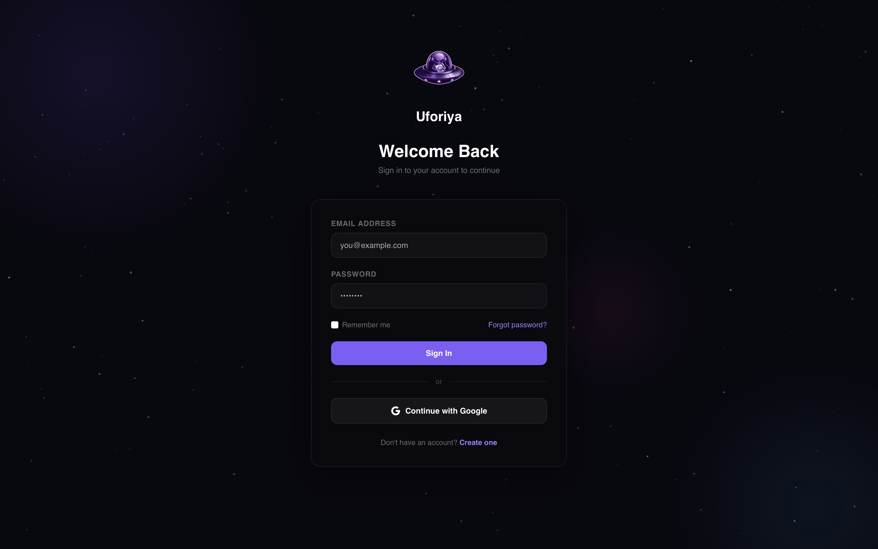 Uforiya login